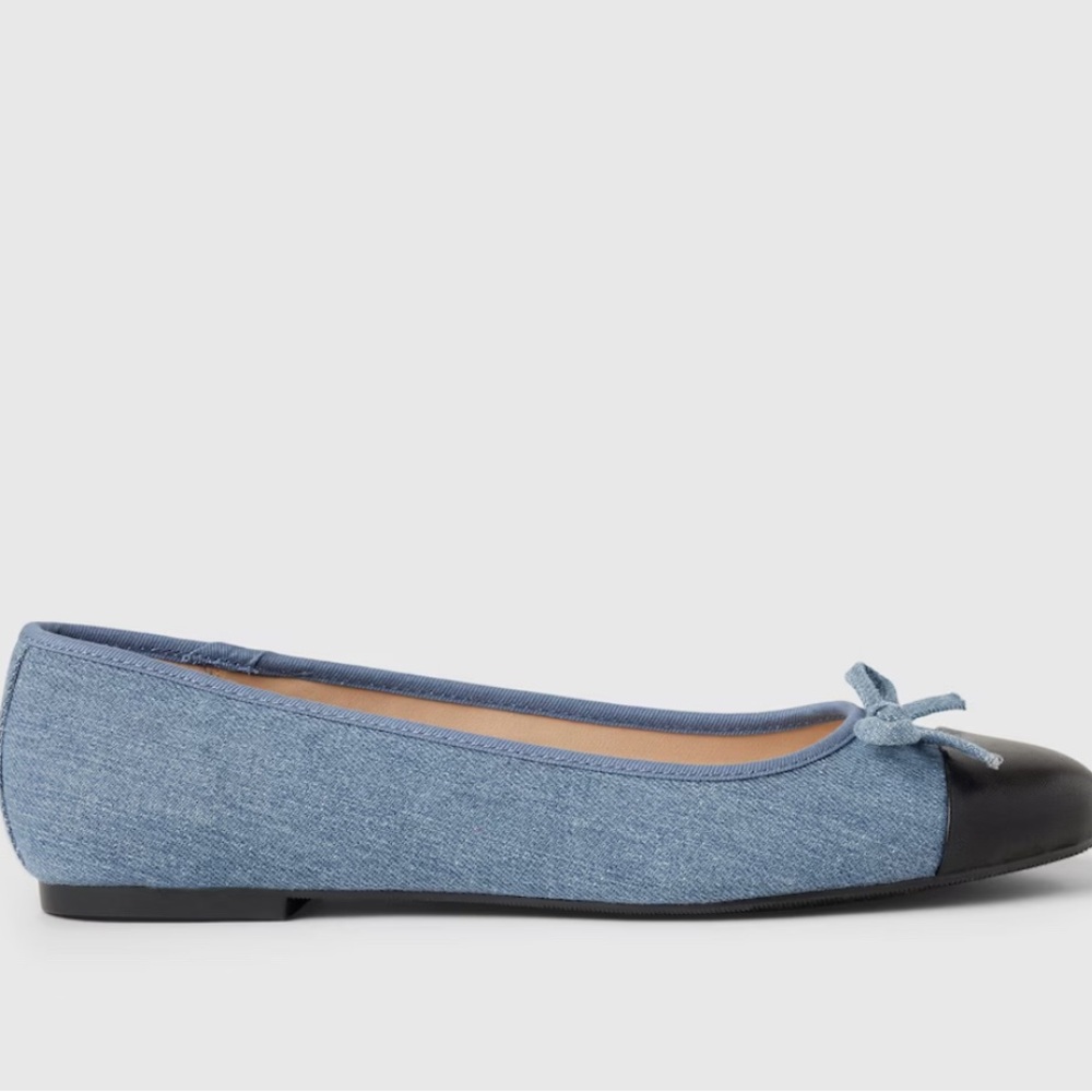 Denim Ballet Flats